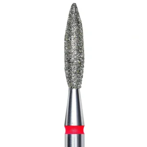 STALEKS Diamond nail drill bit, “flame”,red,head