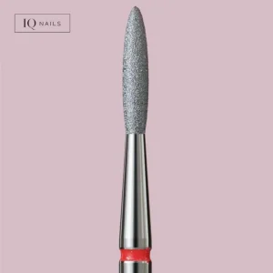 Round End Drill Bit Fine Grit Red 1.8mm IQ Nails