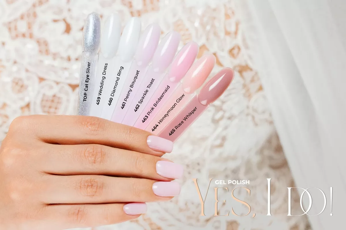 Victoria Vynn Shimmer Gel Polish Set YES, I DO! 459–465 + Top Cat Eye No Wipe Shimmer - Image 3