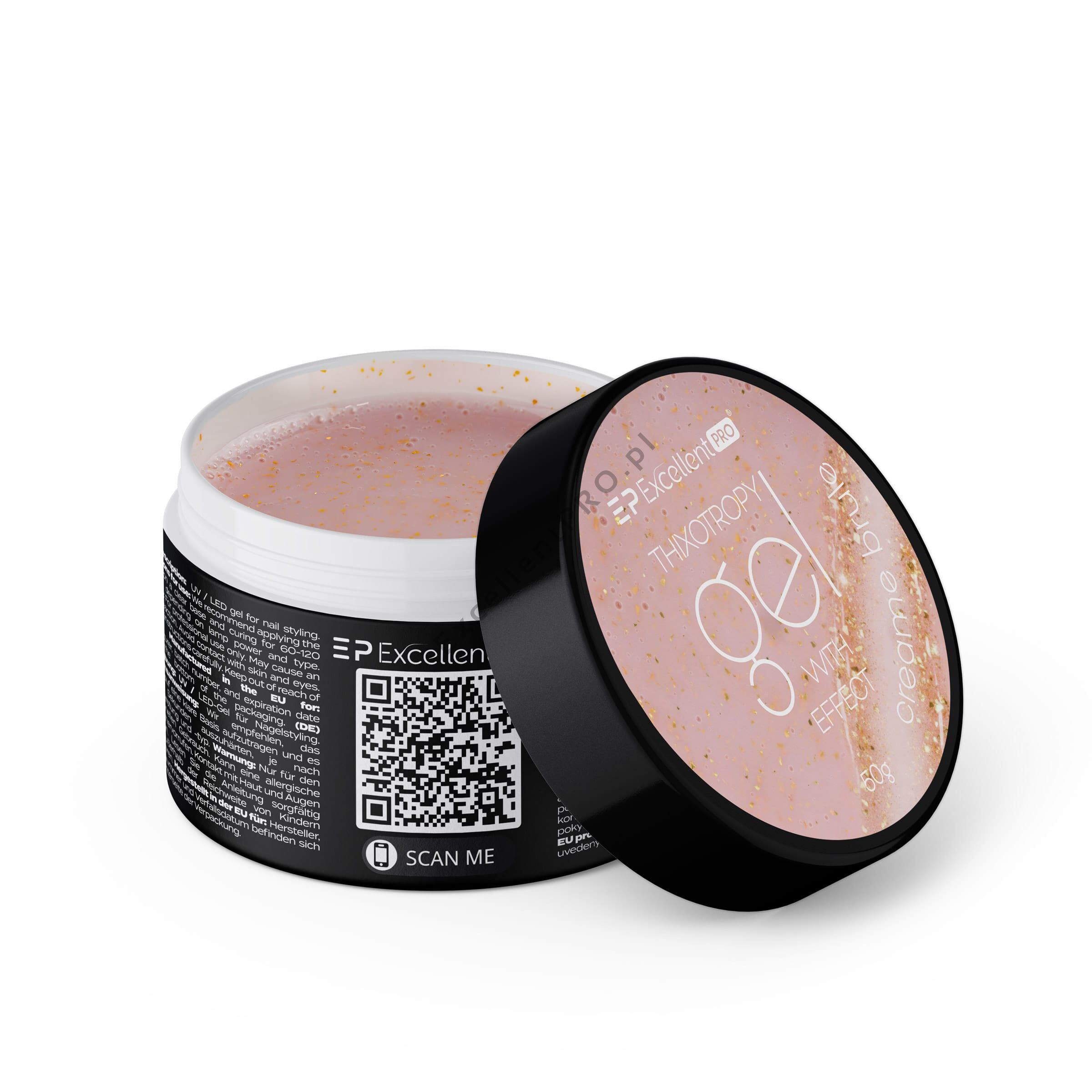 Excellent Pro Thixotropy Gel With Effect – Crème Brûlée 15g,50g
