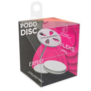 Staleks Expert PODODISC Pedicure Disc Set – Mandrel + Replaceable Sanding Discs M 180 grit, 20 mm, 5 pcs