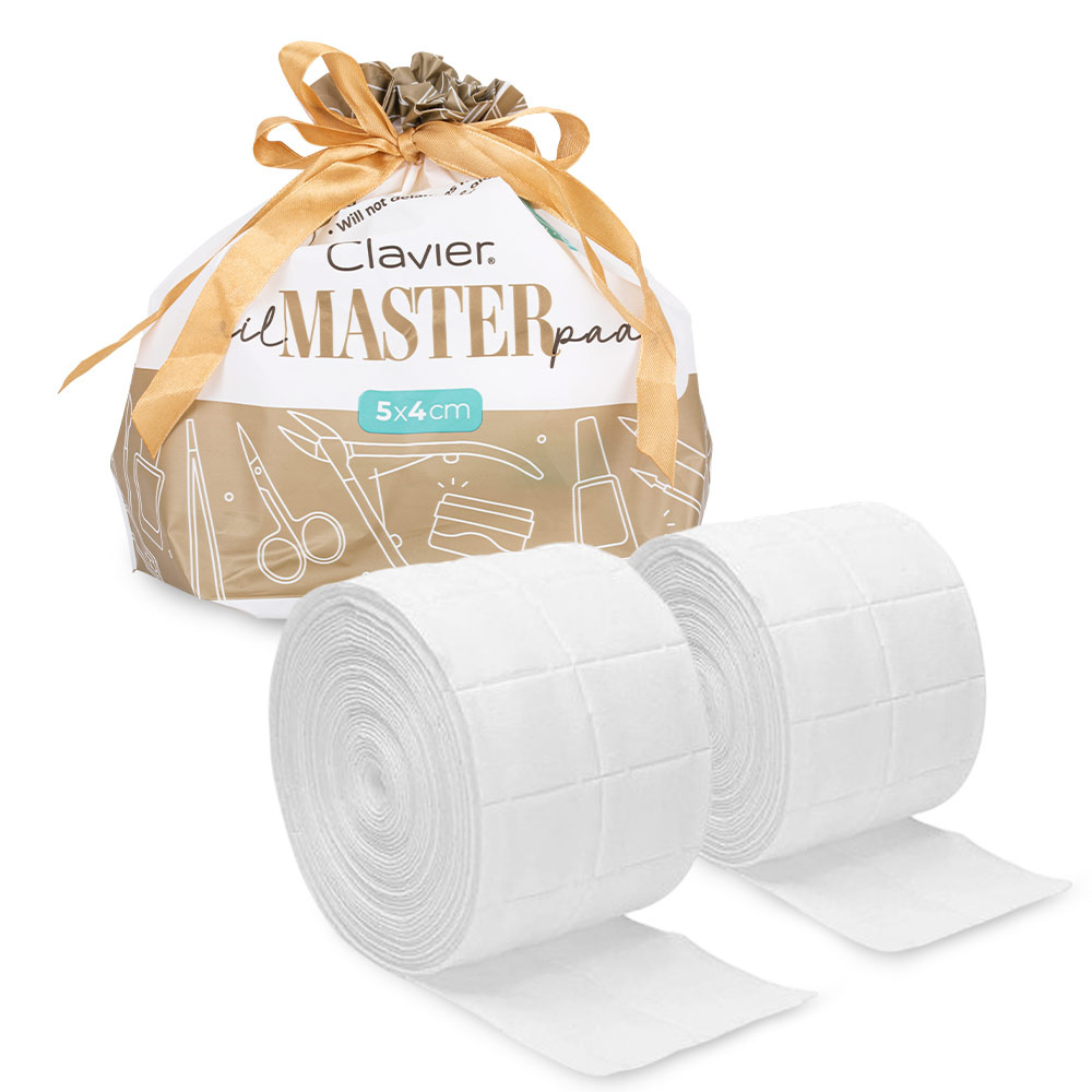Clavier nail MASTER multi-layer dust-free cotton pads, 1000 pcs, 12 layers - Image 3