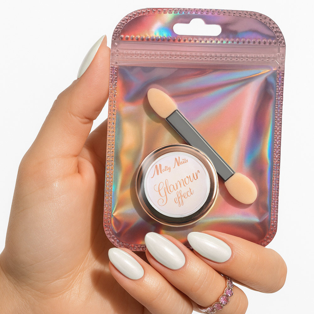 Molly Nails Glamour Effect Nail Powder with applicator 1 g - Image 7